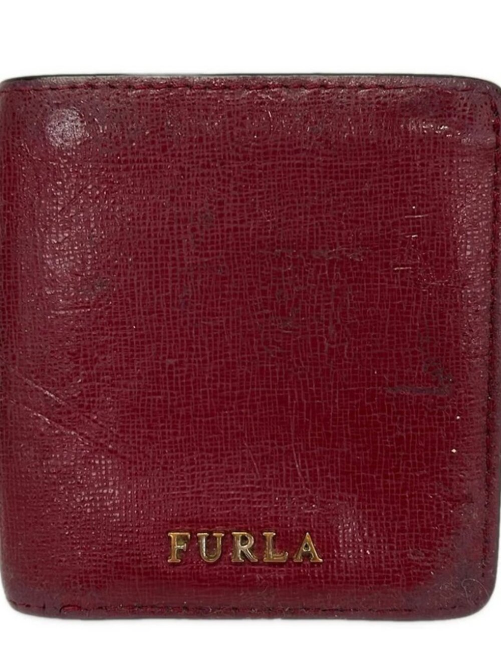FURLA Bordeaux Leather Bifold Wallet